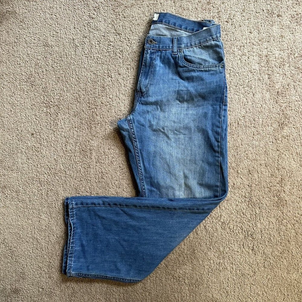 Levi's 514 Jeans Women's 18 Husky 36x29 Slim Straight Leg Blue Light Wash Denim